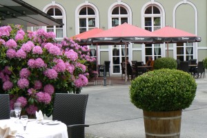 Hofgarten des Hotels Goldener Anker Radebeul