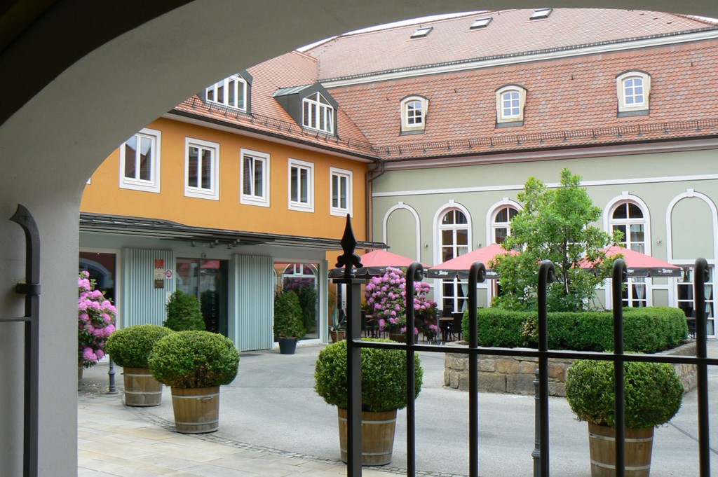 Hoteleingang Goldener Anker Radebeul Hotel Goldener Anker Radebeul